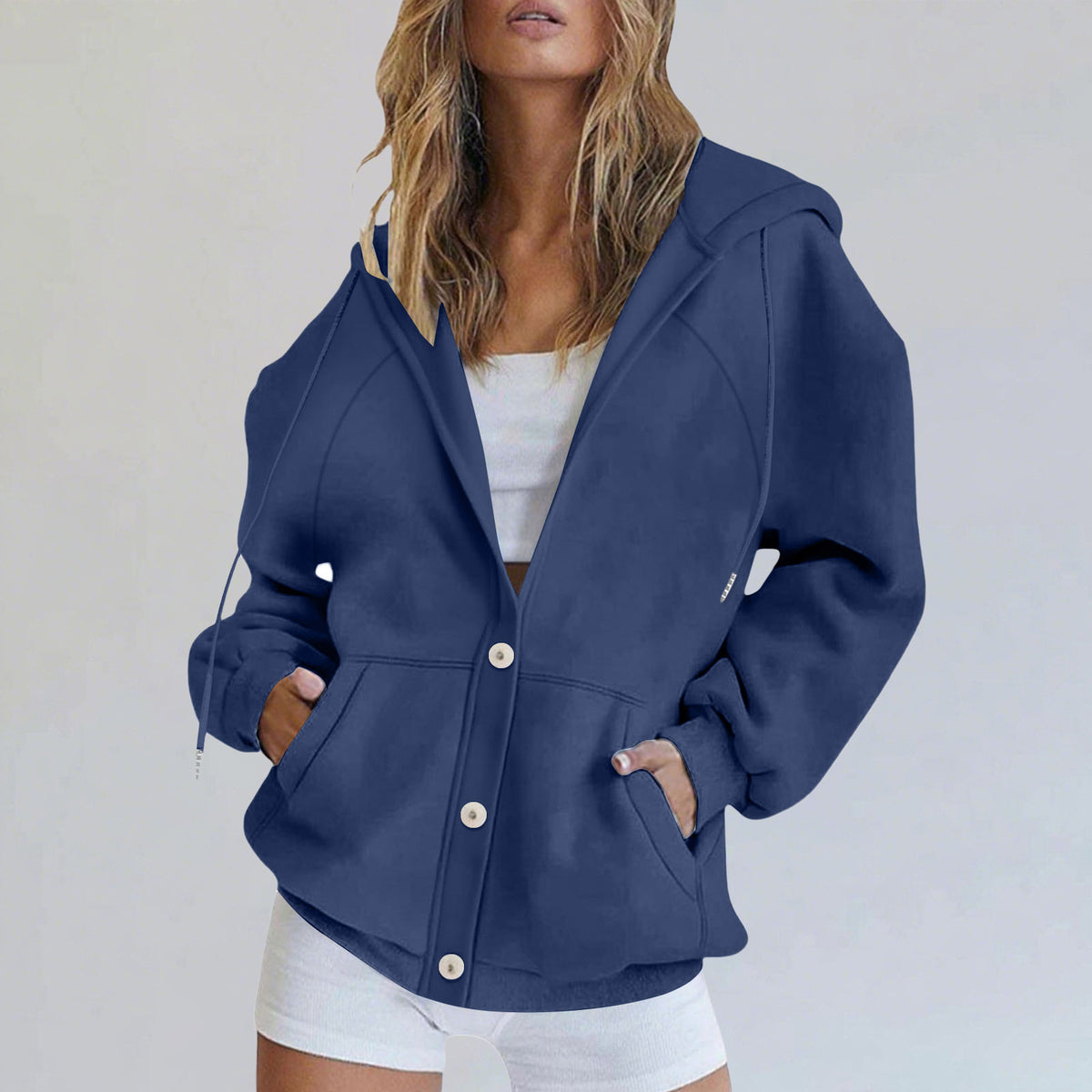 The Everyday Cardigan Sweatshirt, styled look
