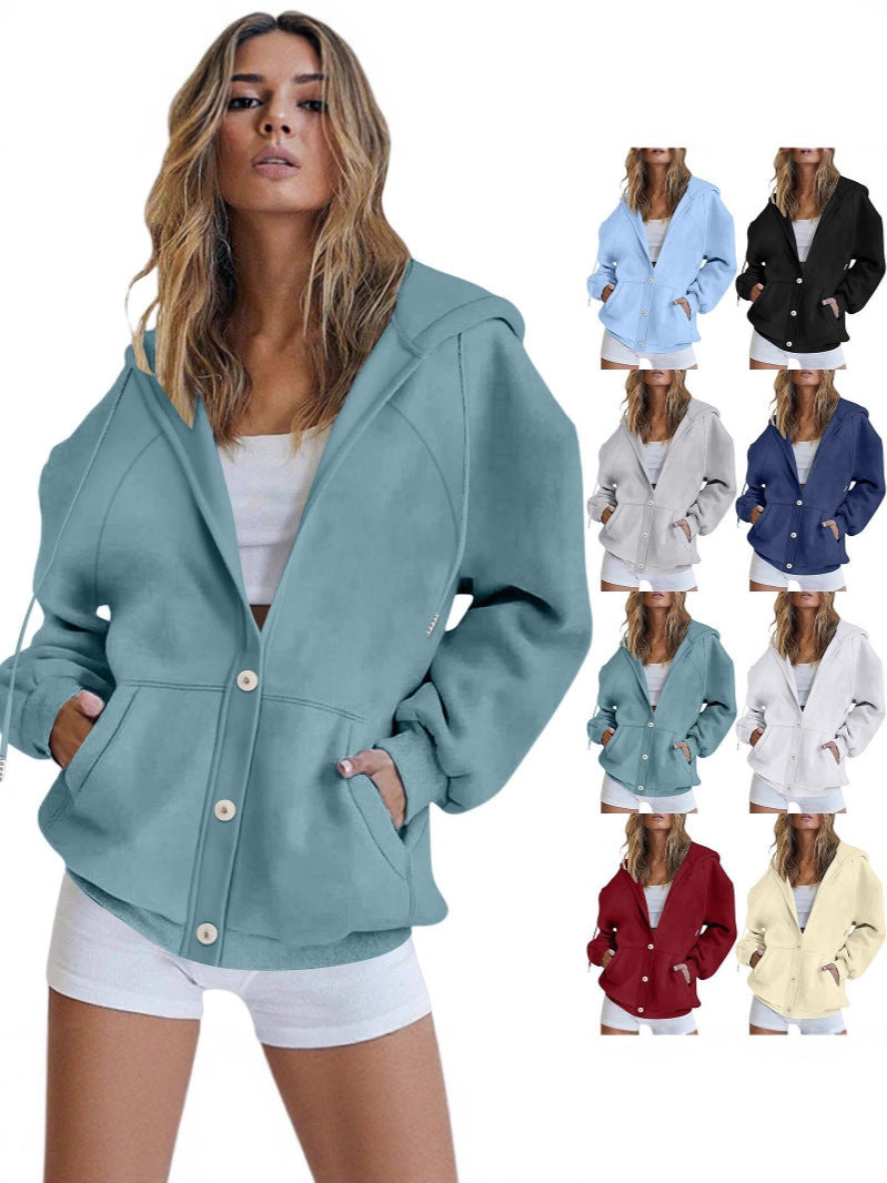 The Everyday Cardigan Sweatshirt, front view